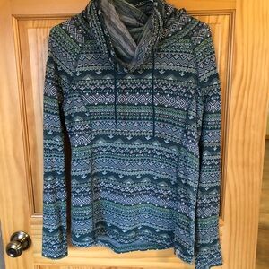 Green Cowl & Turtleneck Sweater